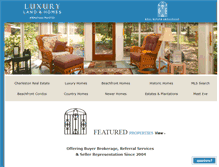 Tablet Screenshot of luxurylandandhomes.com